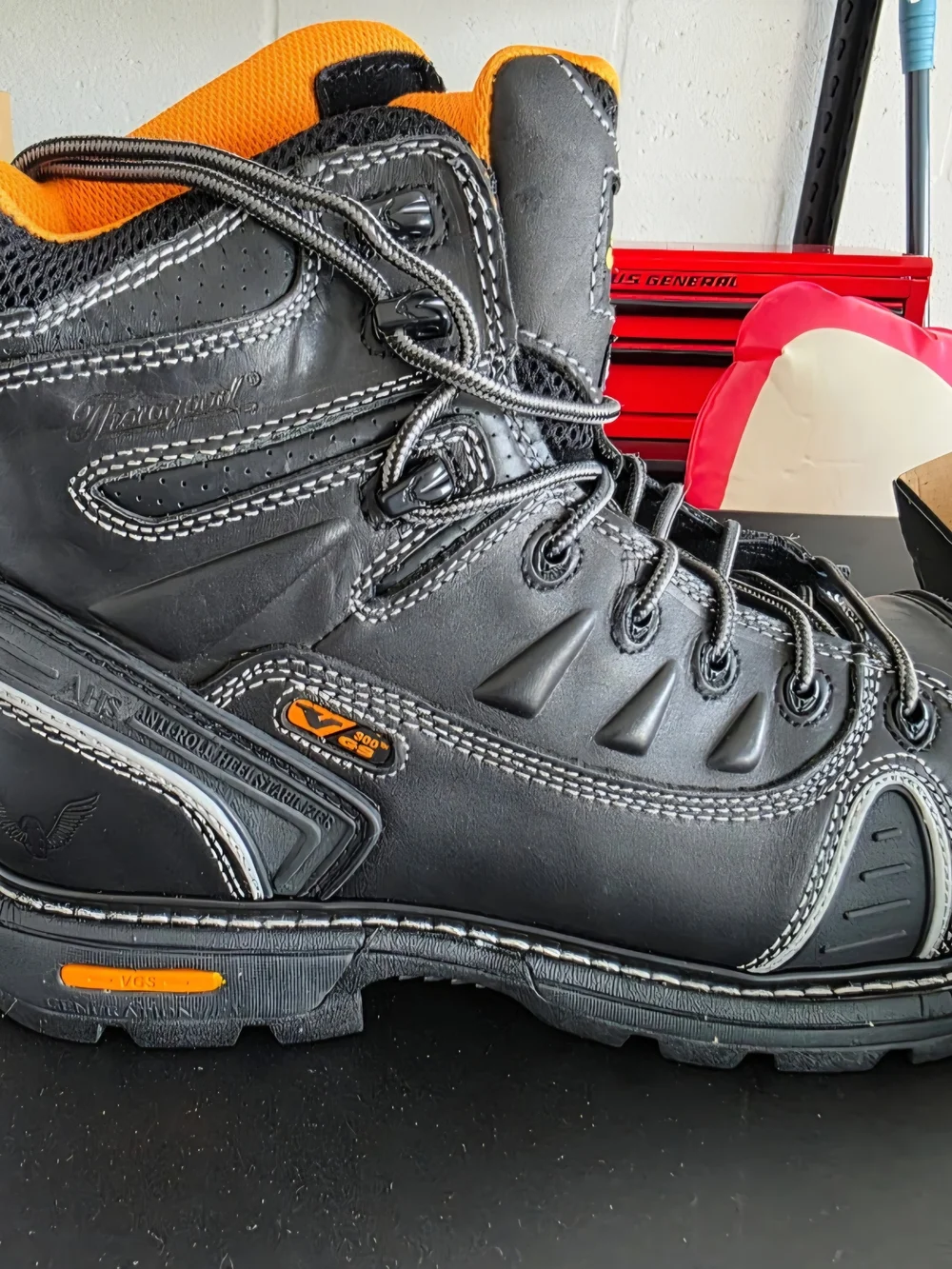Thorogood Men's Black Safety Work Boot